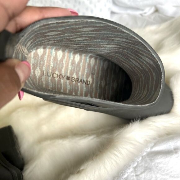 Lucky brand ankle rain boots Olive green - Picture 3 of 6